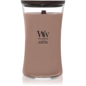 Woodwick Crystal Ginger illatgyertya fa kanóccal 610 g kép