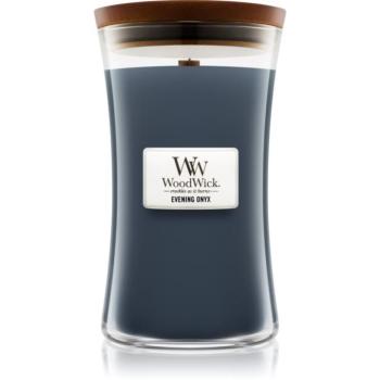 Woodwick Evening Onyx illatgyertya fa kanóccal 609.5 g kép