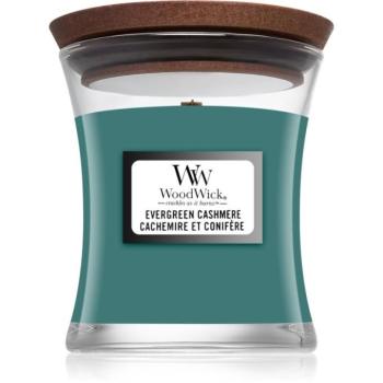 Woodwick Evergreen Cashmere illatgyertya fa kanóccal 85 g kép