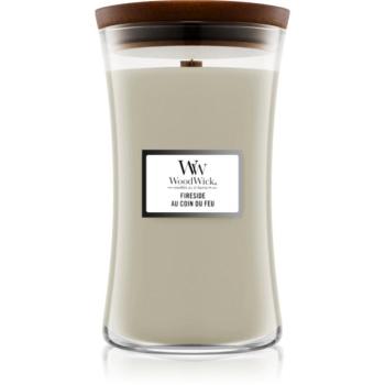 Woodwick Fireside Au Coin Du Feu illatgyertya fa kanóccal 609.5 g kép