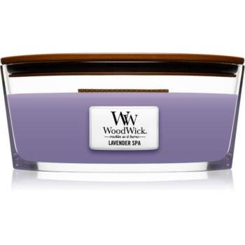 Woodwick Lavender Spa illatgyertya fa kanóccal (hearthwick) 453 g kép