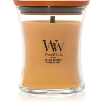 Woodwick Opulent Wood Golden Bourbon illatgyertya fa kanóccal (hearthwick) 275 g kép