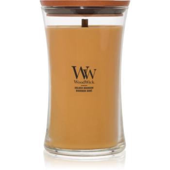 Woodwick Opulent Wood Golden Bourbon illatgyertya fa kanóccal (hearthwick) 609.5 g kép
