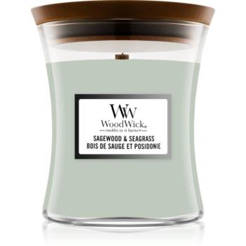 Woodwick Sagewood & Seagrass illatgyertya fa kanóccal 275 g kép