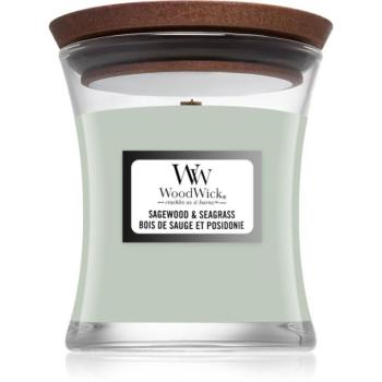 Woodwick Sagewood & Seagrass illatgyertya fa kanóccal 85 g kép