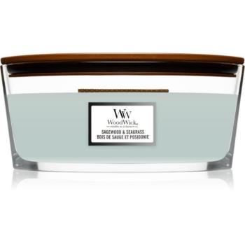 Woodwick Sagewood & Seagrass illatgyertya fa kanóccal (hearthwick) 453,6 g kép