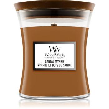 Woodwick Santal Myrrh illatgyertya fa kanóccal 275 g kép