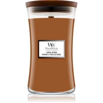 Woodwick Santal Myrrh illatgyertya fa kanóccal 610 g kép