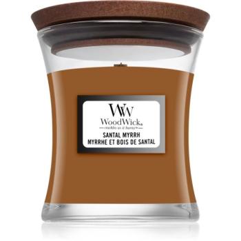 Woodwick Santal Myrrh illatgyertya fa kanóccal 85 g kép