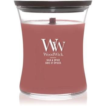 Woodwick Silk & Spice illatgyertya fa kanóccal 275 g kép