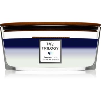 Woodwick Trilogy Evening Luxe illatgyertya fa kanóccal (hearthwick) 453.6 g kép