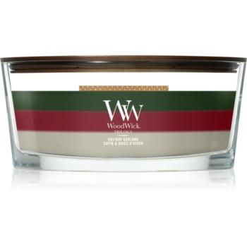 Woodwick Trilogy Holiday Garland illatgyertya fa kanóccal 453.6 g kép