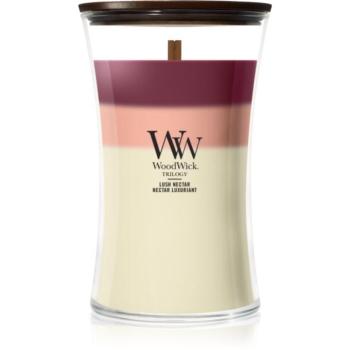 Woodwick Trilogy Lush Nectar illatgyertya fa kanóccal 610 g kép