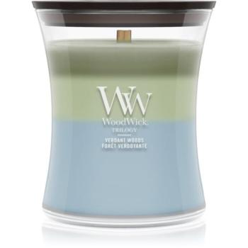 Woodwick Trilogy Verdant Woods illatgyertya fa kanóccal 275 g kép