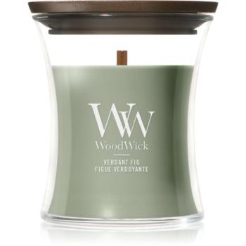 Woodwick Verdant Fig illatgyertya fa kanóccal 85 g kép