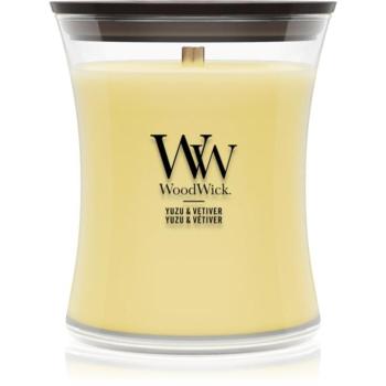 Woodwick Yuzu & Vetiver illatgyertya fa kanóccal 275 g kép