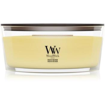 Woodwick Yuzu & Vetiver illatgyertya fa kanóccal 453.6 g kép