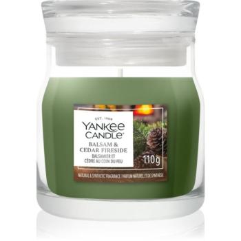 Yankee Candle Balsam & Cedar Fireside illatgyertya Signature 110 g kép