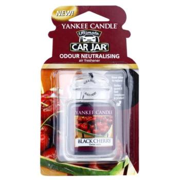 Yankee Candle Black Cherry illat autóba felakasztható autóillatosító 1 db kép