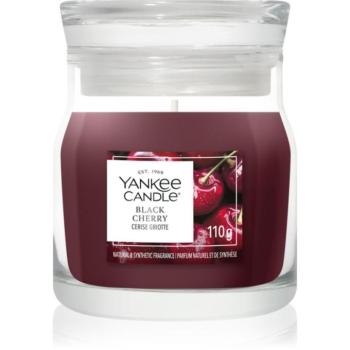 Yankee Candle Black Cherry illatgyertya Signature 110 g kép
