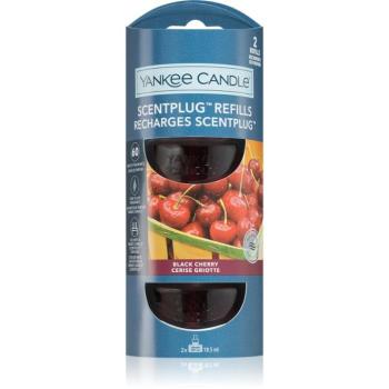 Yankee Candle Black Cherry parfümolaj elektromos diffúzorba 2x18.5 ml kép