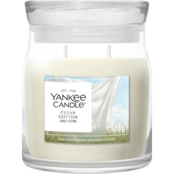 Yankee Candle Clean Cotton illatgyertya Signature 368 g kép
