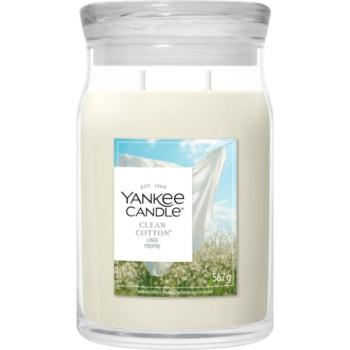 Yankee Candle Clean Cotton illatgyertya Signature 567 g kép