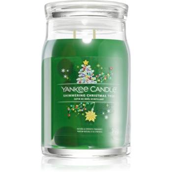 Yankee Candle Shimmering Christmas Tree illatgyertya Signature 567 g kép