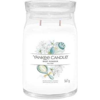 YANKEE CANDLE Signature üveg 2 kanóc Baby Powder 567 g kép