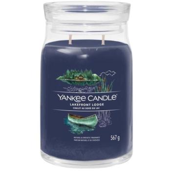 YANKEE CANDLE Signature üveg 2 kanóc Lakefront Lodge 567 g kép