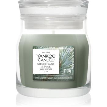 Yankee Candle Silver Sage & Pine illatgyertya Signature 110 g kép