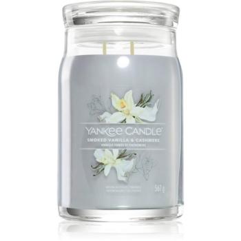 Yankee Candle Smoked Vanilla & Cashmere illatgyertya Signature 567 g kép
