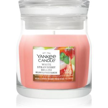 Yankee Candle White Strawberry Bellini illatgyertya Signature 110 g kép