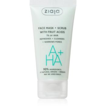 Ziaja Face Mask + Scrub with Fruit Acids peeling maszk 55 ml kép