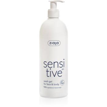 Ziaja Sensitive tisztító gél arcra és testre érzékeny, irritált bőrre 400 ml kép